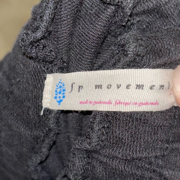 Free People Movement Black Jogger Sweatpants Drawstring Athleisure Active Lounge - Picture 9 of 10